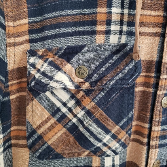 Legendary Outfitters Men Plaid Flannel Shacket XL Hood Quilted Liner Barn Chores - Picture 3 of 12